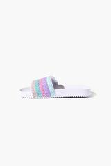 Girls Striped Sequin Slides (Kids) | Forever 21 outlet