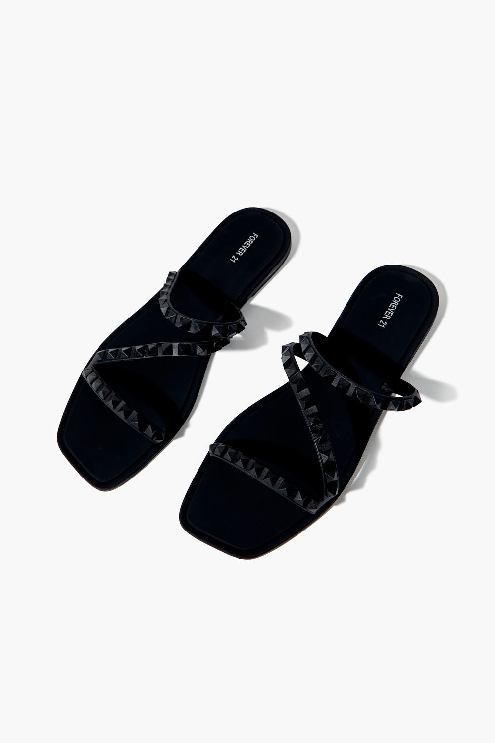 Studded Square-Toe Sandals | Forever 21 online