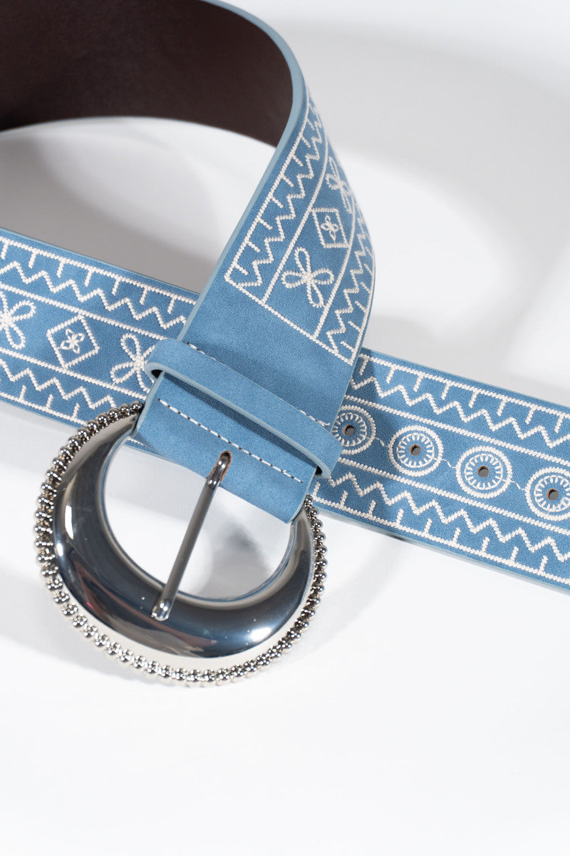 Embroidered Faux Leather Belt | Forever 21 US