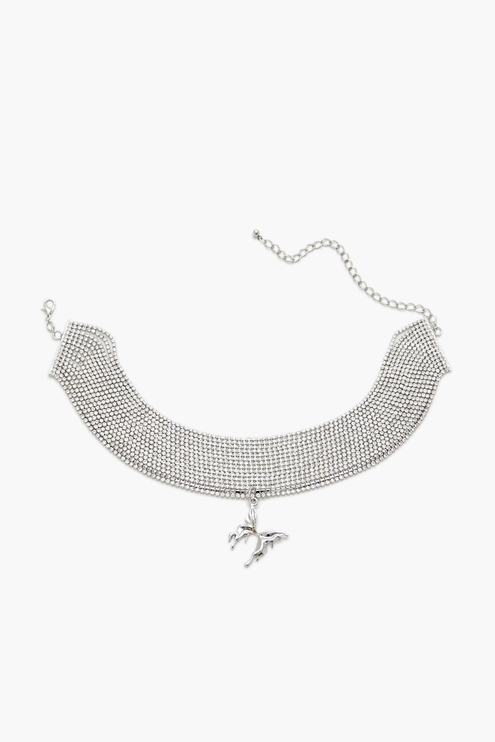 Rhinestone Butterfly Choker Necklace | Forever 21 on sale
