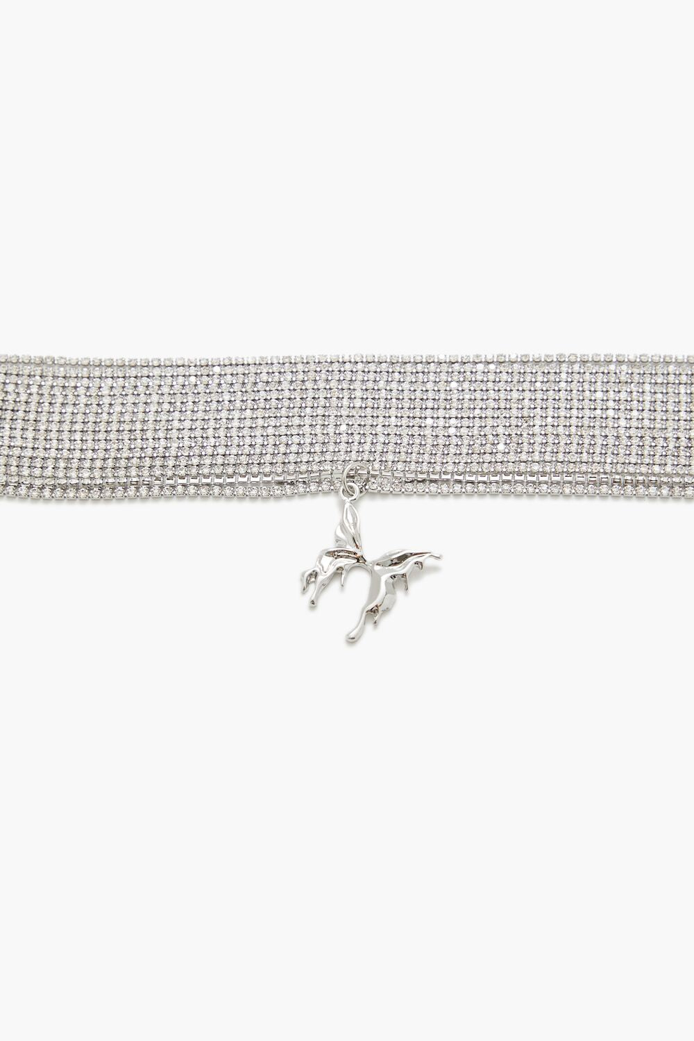 Rhinestone Butterfly Choker Necklace | Forever 21 on sale