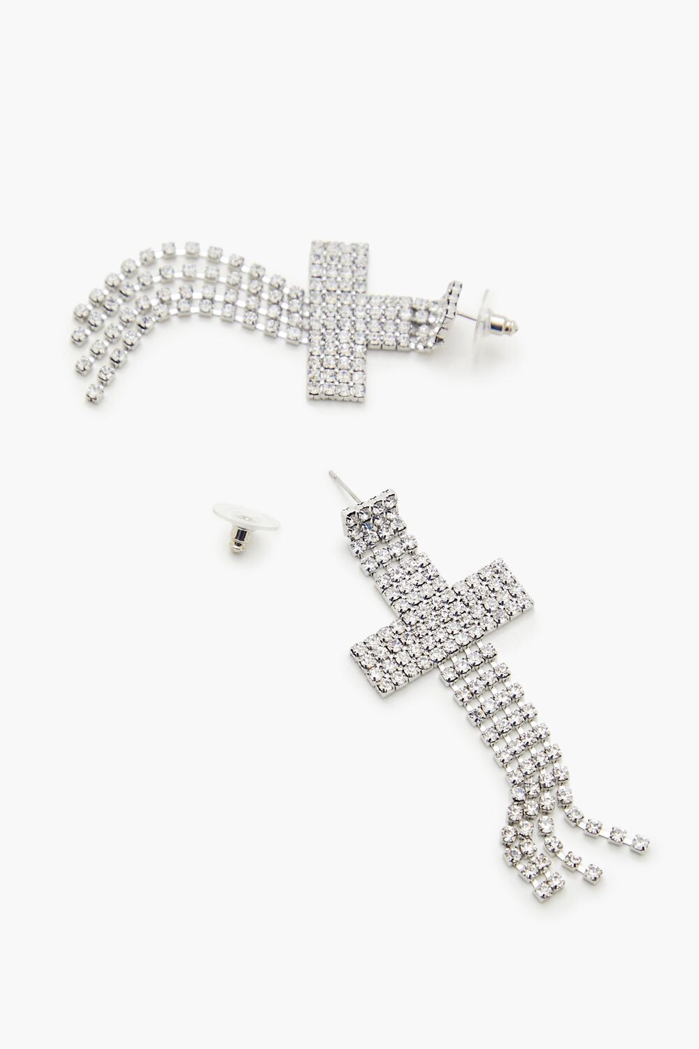Rhinestone Cross Drop Earrings | Forever 21 near me