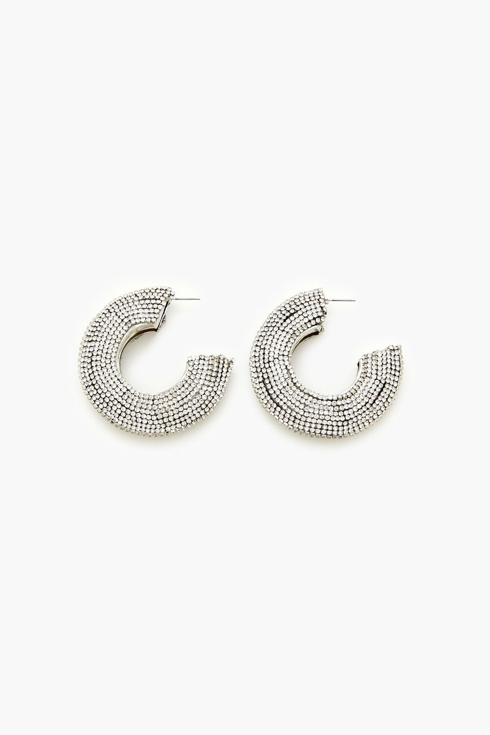 Rhinestone Hoop Earrings | Forever 21 sale