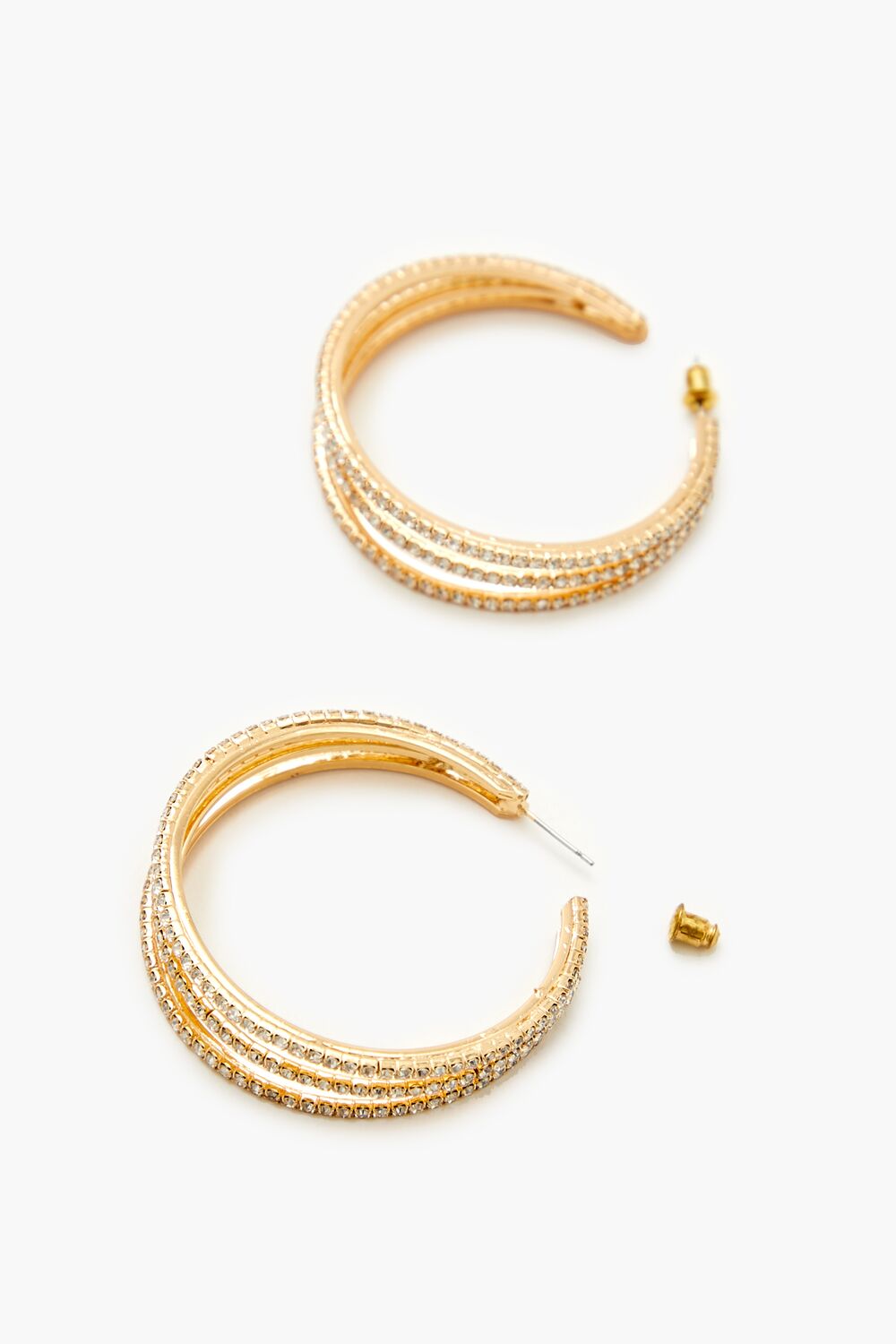 Rhinestone Multi-Hoop Earrings | Forever 21 outlet