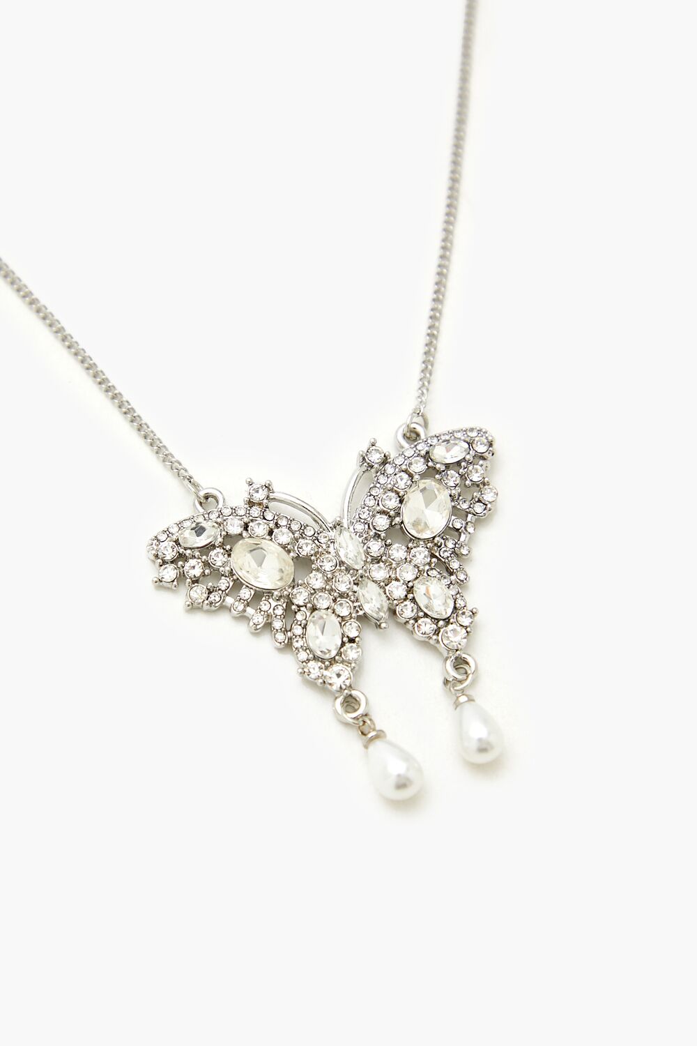 Rhinestone Butterfly Necklace | Forever 21 outlet