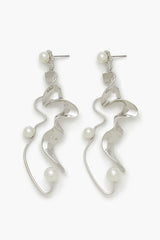 Faux Pearl Abstract Drop Earrings | Forever 21 online