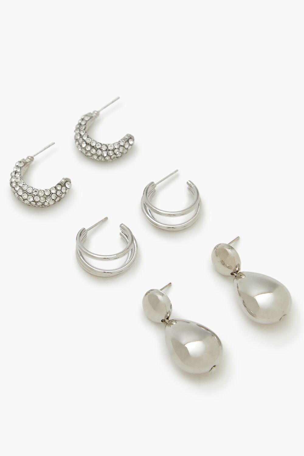 Hoop & Teardrop Drop Earring Set | Forever 21 near me