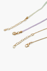 Butterfly & Bead Necklace Set | Forever 21 US