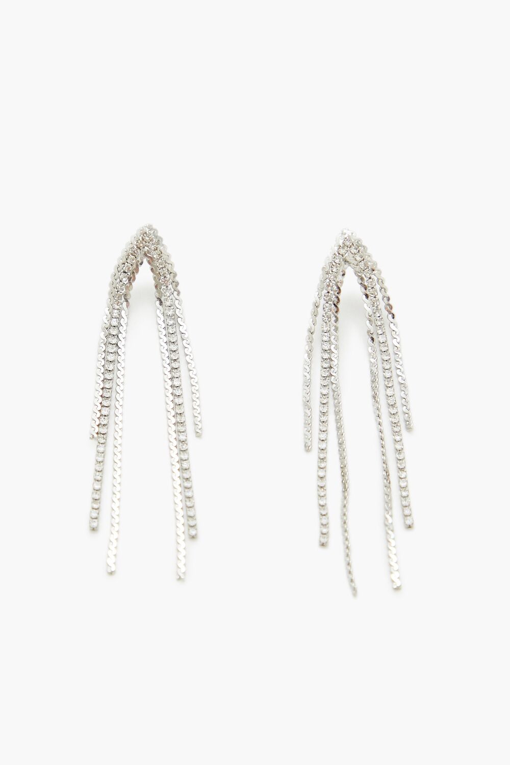 Rhinestone Box Chain Drop Earrings | Forever 21 sale