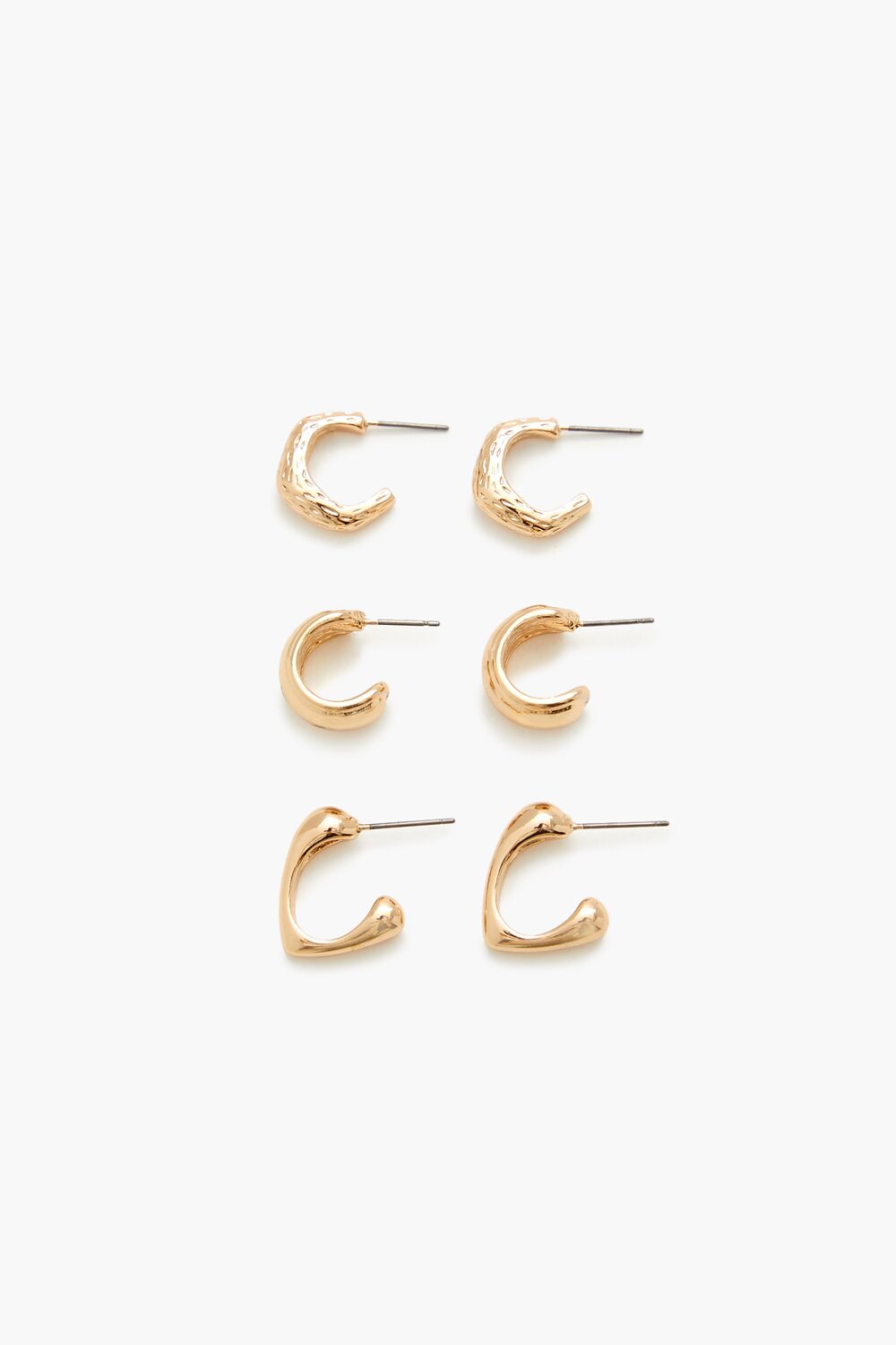 Hammered Geo Hoop Earring Set | Forever 21 discount