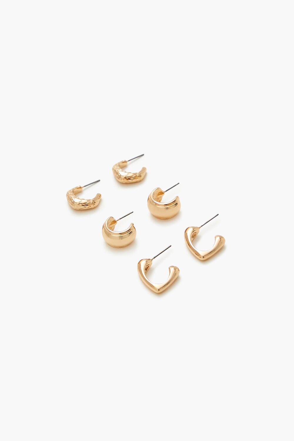 Hammered Geo Hoop Earring Set | Forever 21 discount