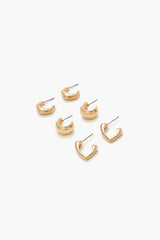 Hammered Geo Hoop Earring Set | Forever 21 discount