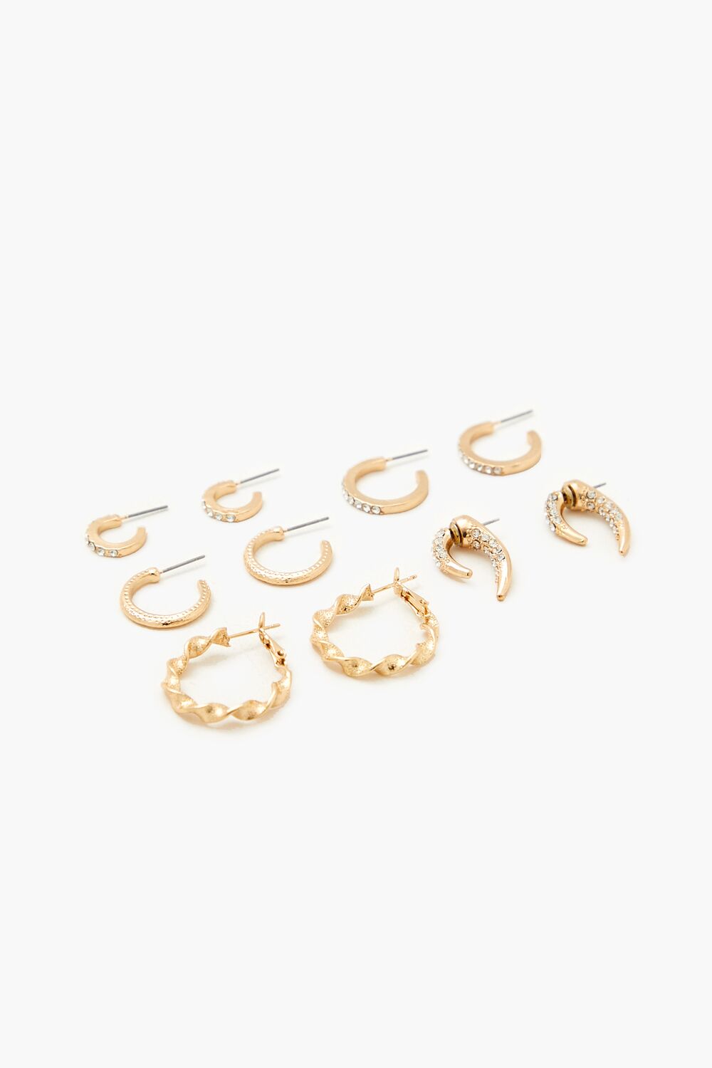 Rhinestone Hoop Earring Set | Forever 21 discount