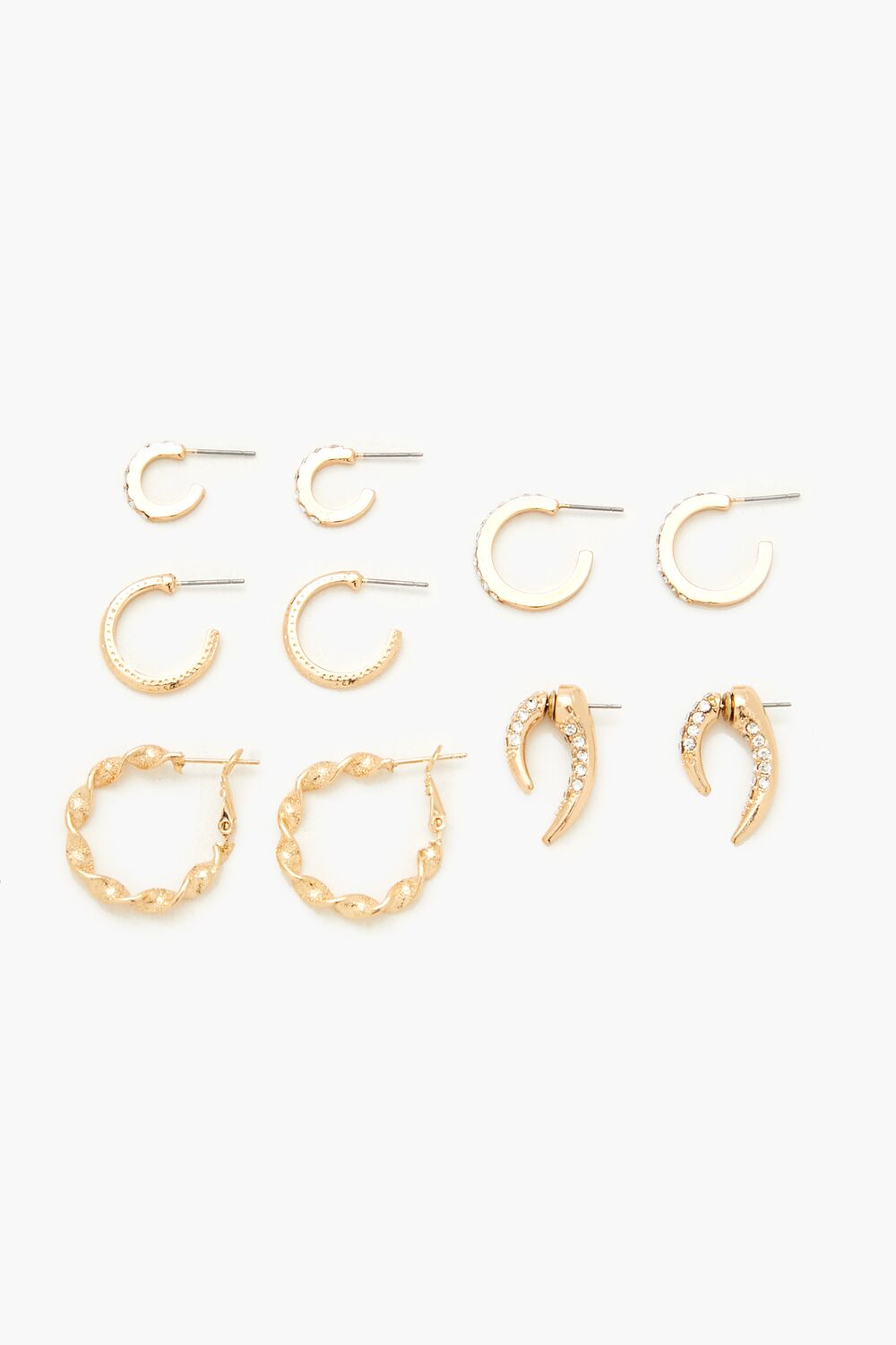Rhinestone Hoop Earring Set | Forever 21 discount