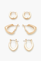 Geo Hoop Earring Set | Forever 21 near me