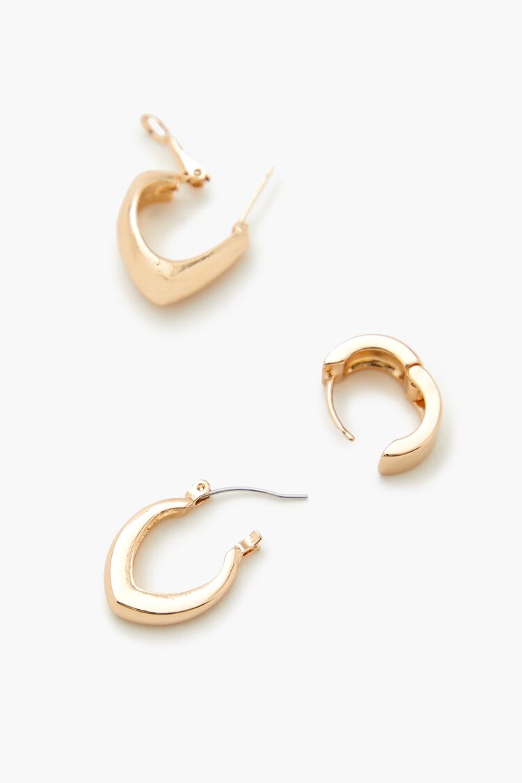 Geo Hoop Earring Set | Forever 21 near me