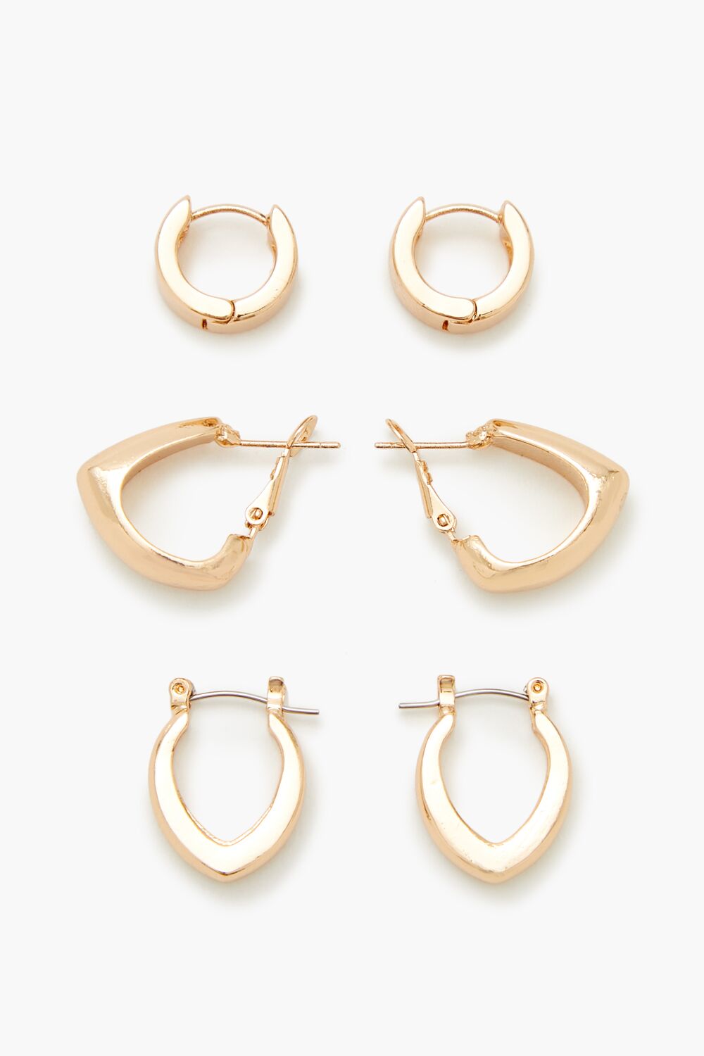Geo Hoop Earring Set | Forever 21 near me