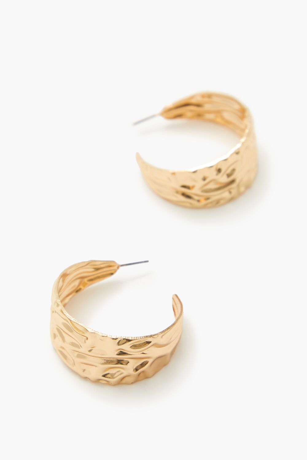 Thick Hammered Hoop Earrings | Forever 21 sale