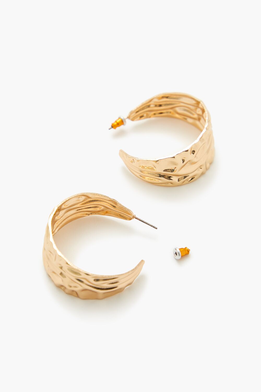 Thick Hammered Hoop Earrings | Forever 21 sale