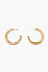 Etched Faux Pearl Hoop Earrings | Forever 21 outlet