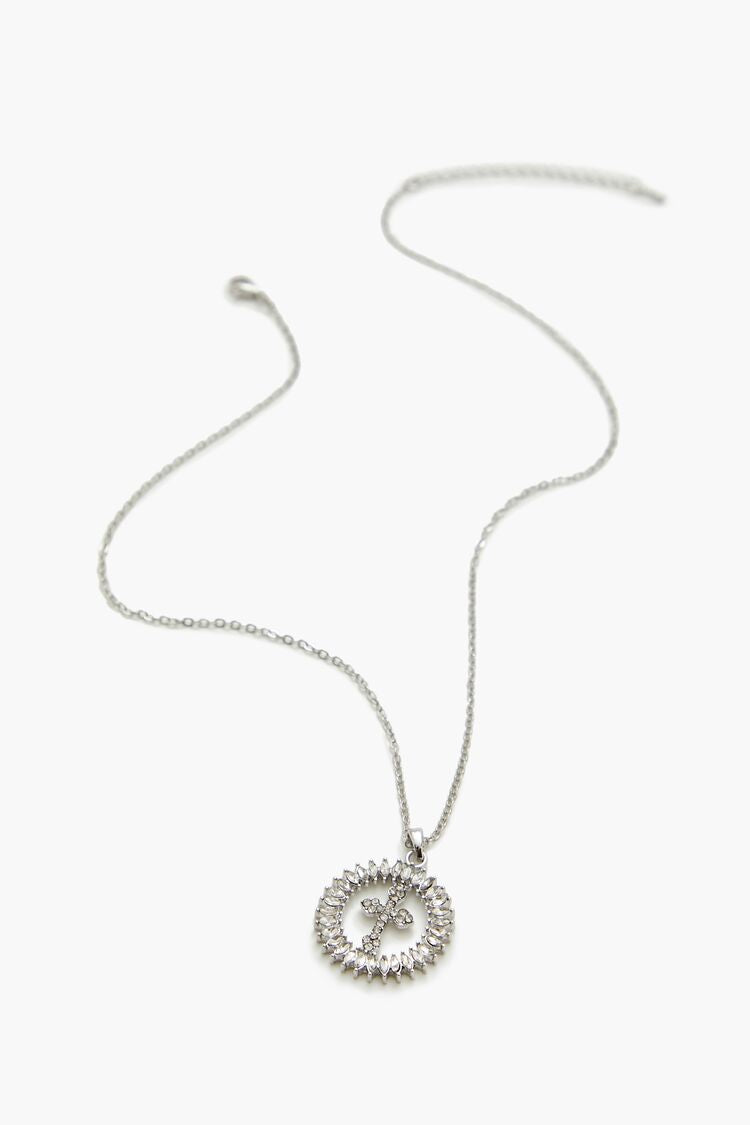 Faux Gem Cross Pendant Necklace | Forever 21 near me