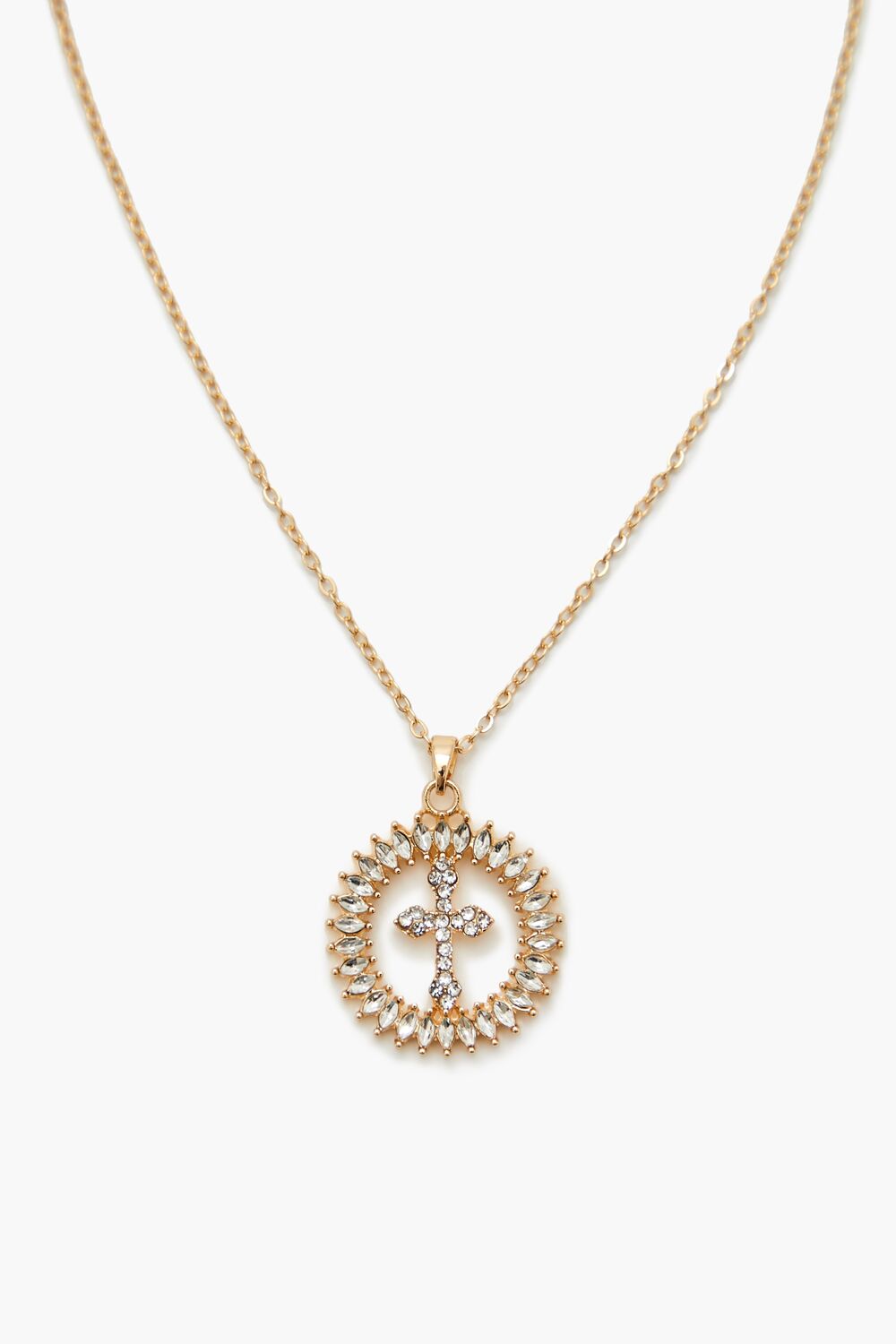Faux Gem Cross Pendant Necklace | Forever 21 near me
