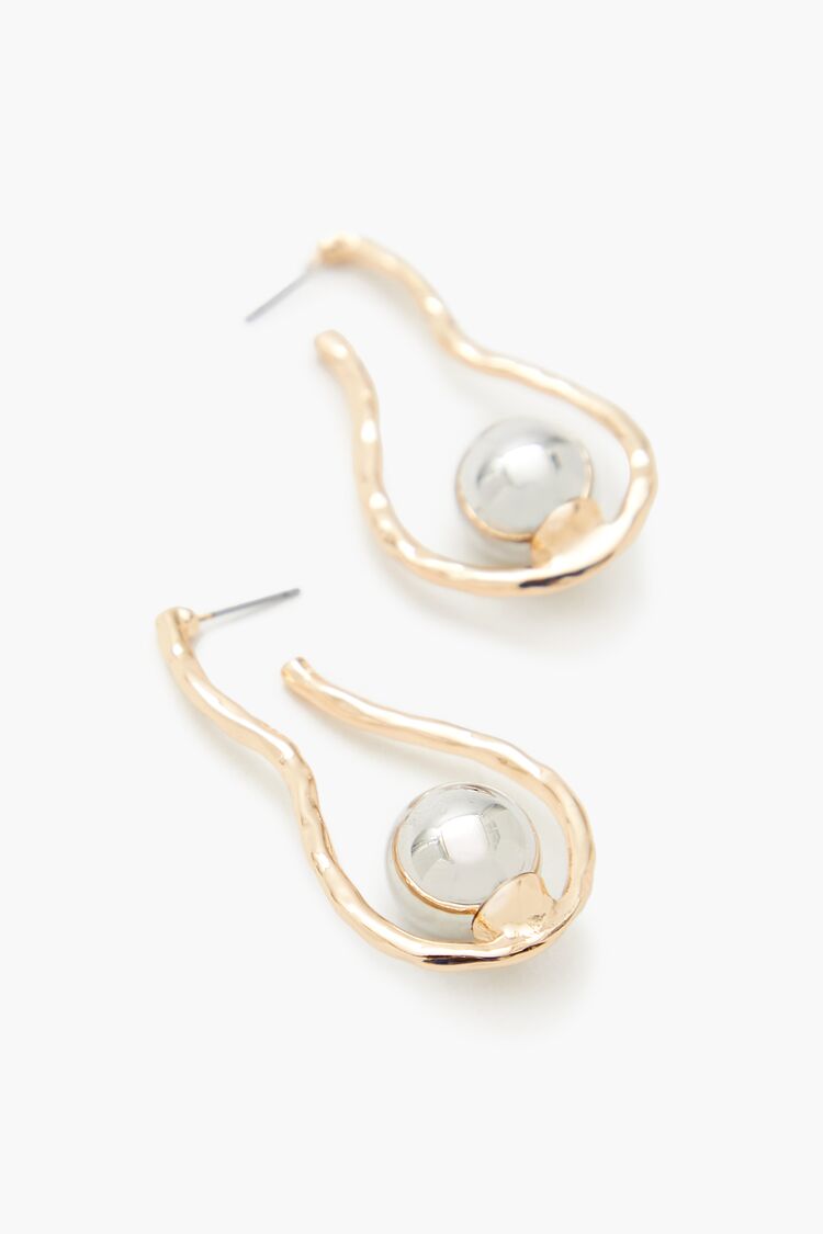 Faux Pearl Geo Drop Earrings | Forever 21 near me