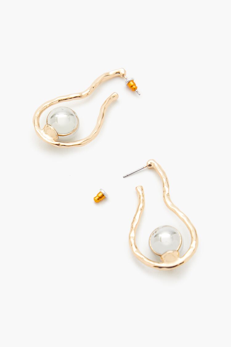 Faux Pearl Geo Drop Earrings | Forever 21 near me