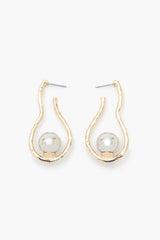 Faux Pearl Geo Drop Earrings | Forever 21 near me