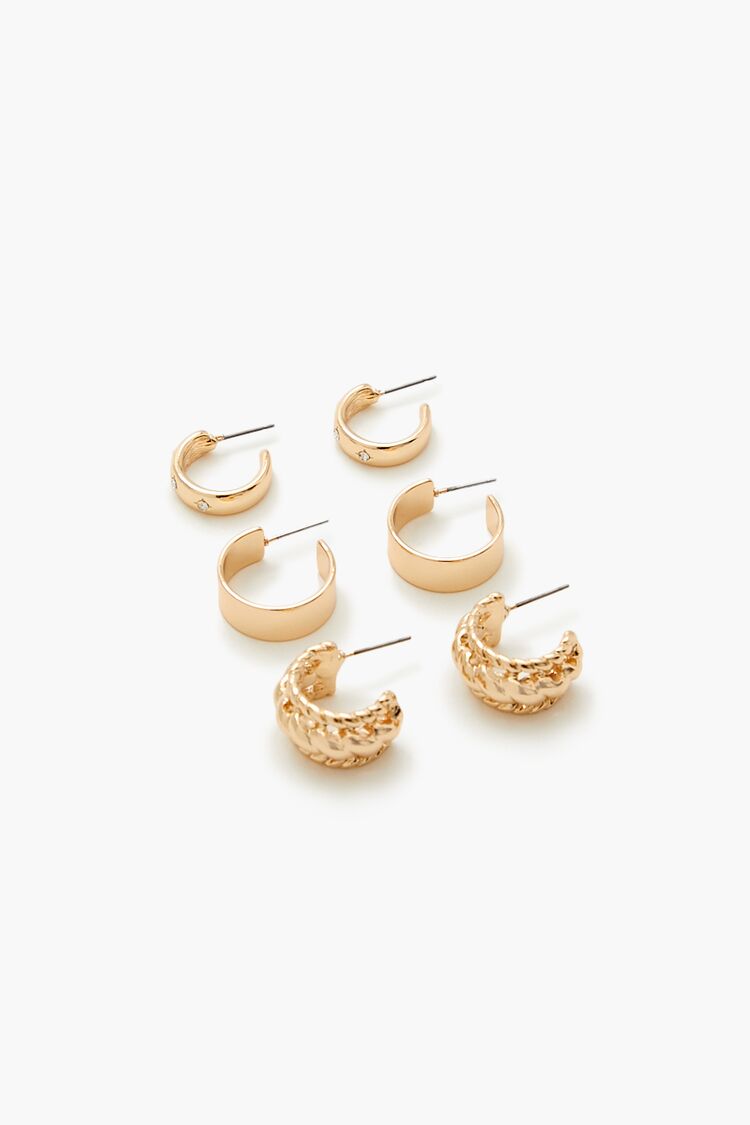 Rhinestone Hoop Earring Set | Forever 21 online