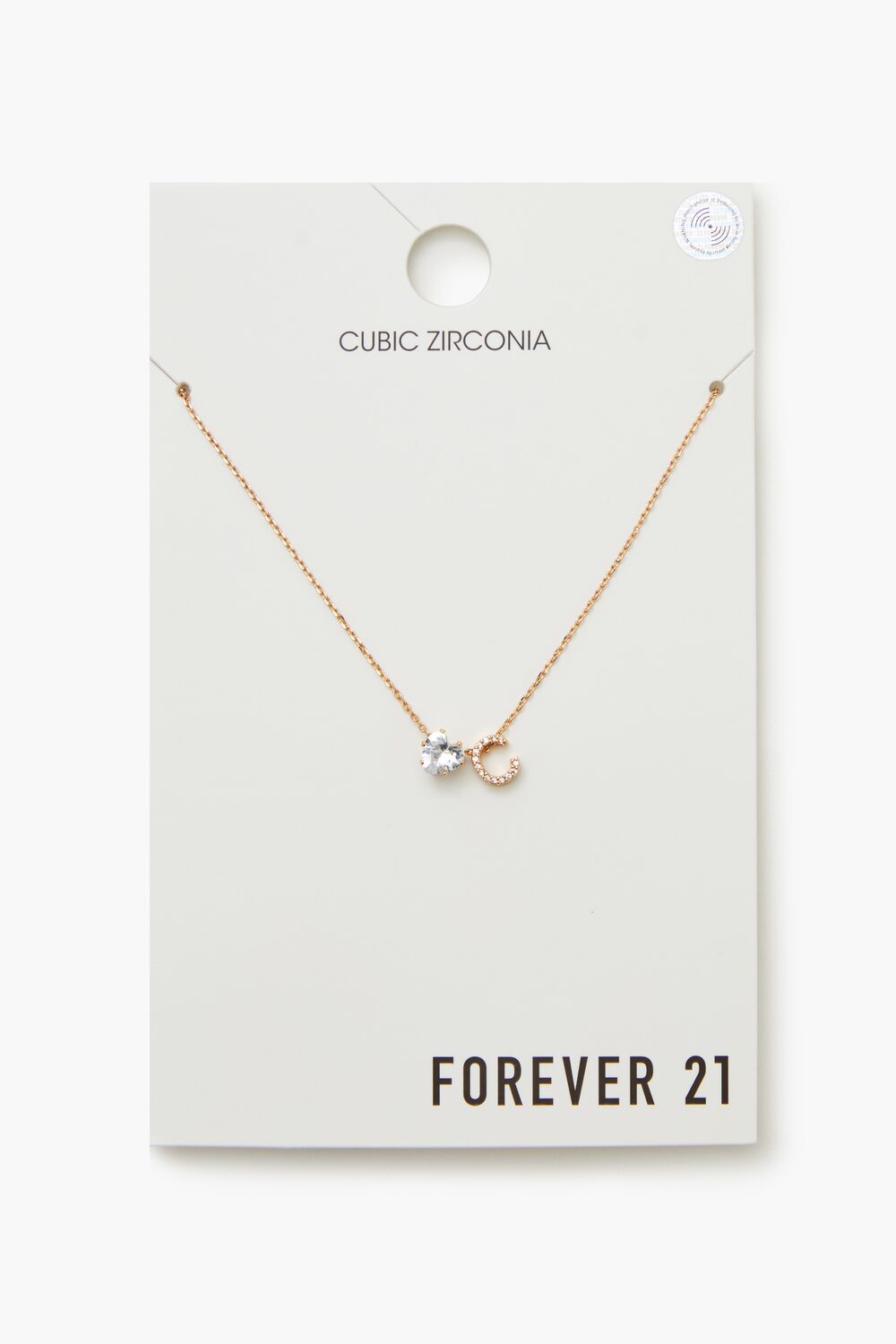 Faux Gem Initial Charm Necklace | Forever 21 on sale