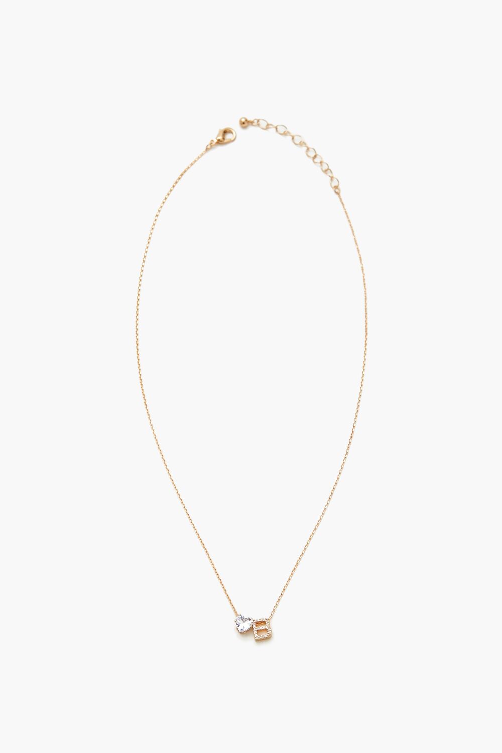 Faux Gem Initial Charm Necklace | Forever 21 on sale