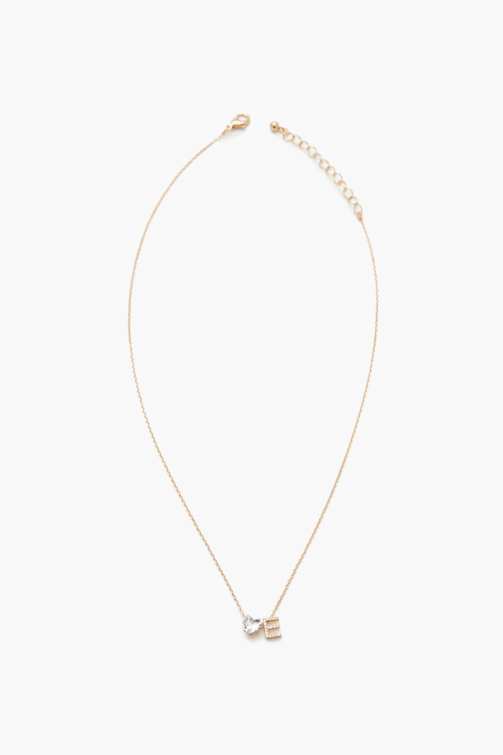 Faux Gem Initial Charm Necklace | Forever 21 on sale