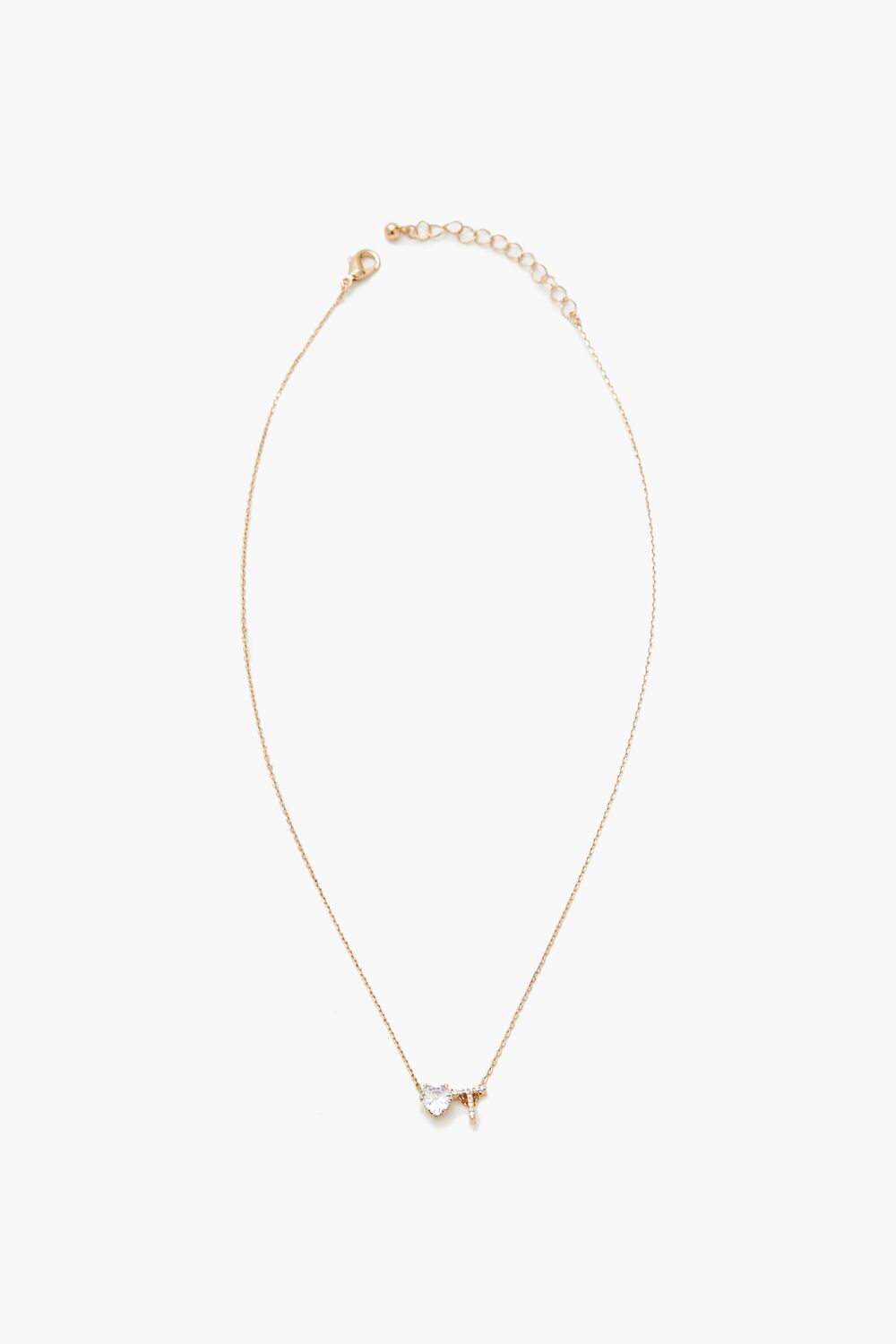 Faux Gem Initial Charm Necklace | Forever 21 on sale