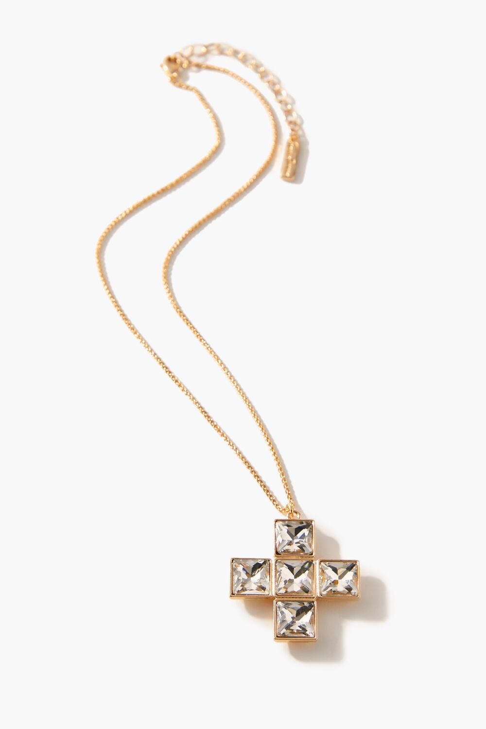 Frasier Sterling Faux Gem Cross Necklace | Forever 21 discount