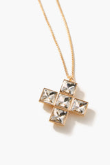 Frasier Sterling Faux Gem Cross Necklace | Forever 21 discount
