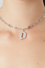 Rhinestone Initial Necklace | Forever 21 online