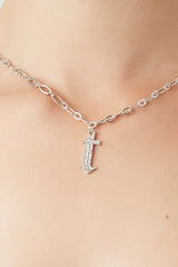 Rhinestone Initial Necklace | Forever 21 online
