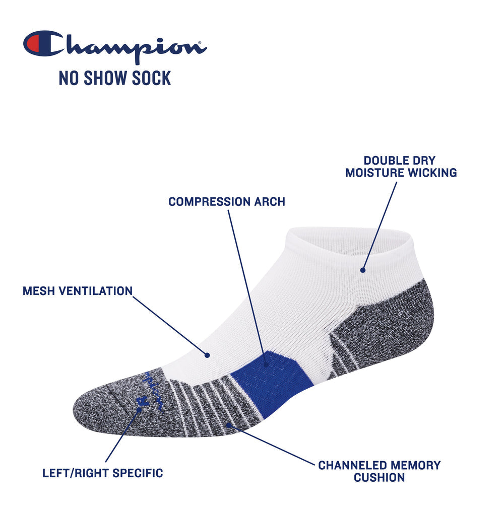 Champion Men's Sport 3 Pack No Show Socks | Forever 21 online