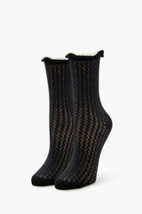 Pom Pom Lettuce-Edge Crew Socks | Forever 21 sale