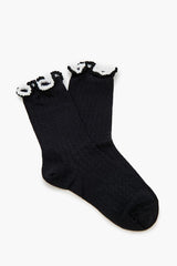 Pom Pom Lettuce-Edge Crew Socks | Forever 21 sale