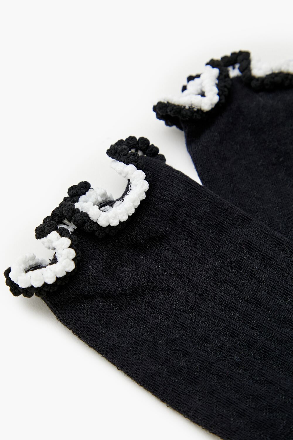 Pom Pom Lettuce-Edge Crew Socks | Forever 21 sale