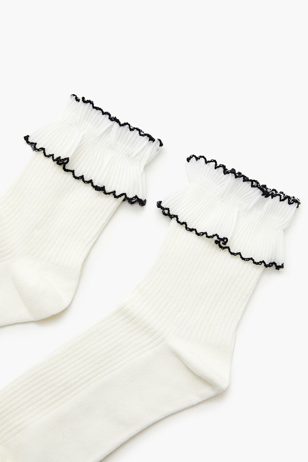 Lettuce-Edge Crew Socks | Forever 21 US