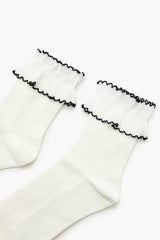 Lettuce-Edge Crew Socks | Forever 21 US