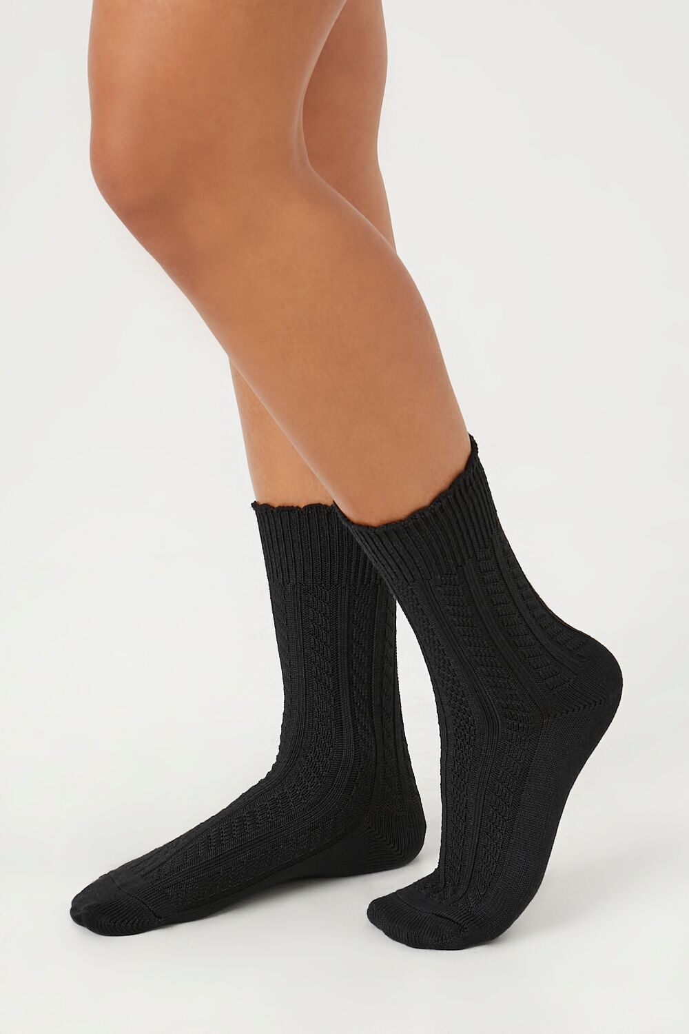 Pointelle Knit Crew Socks | Forever 21 on sale