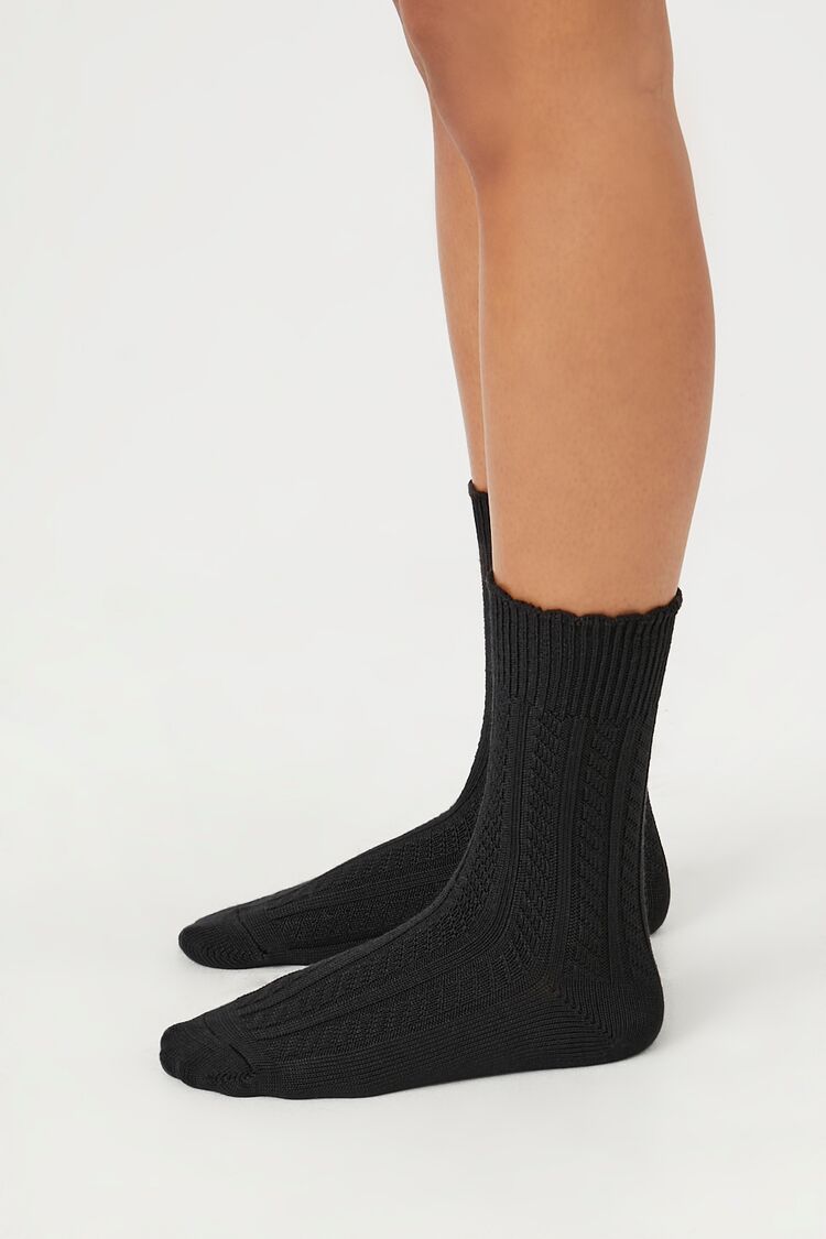 Pointelle Knit Crew Socks | Forever 21 on sale