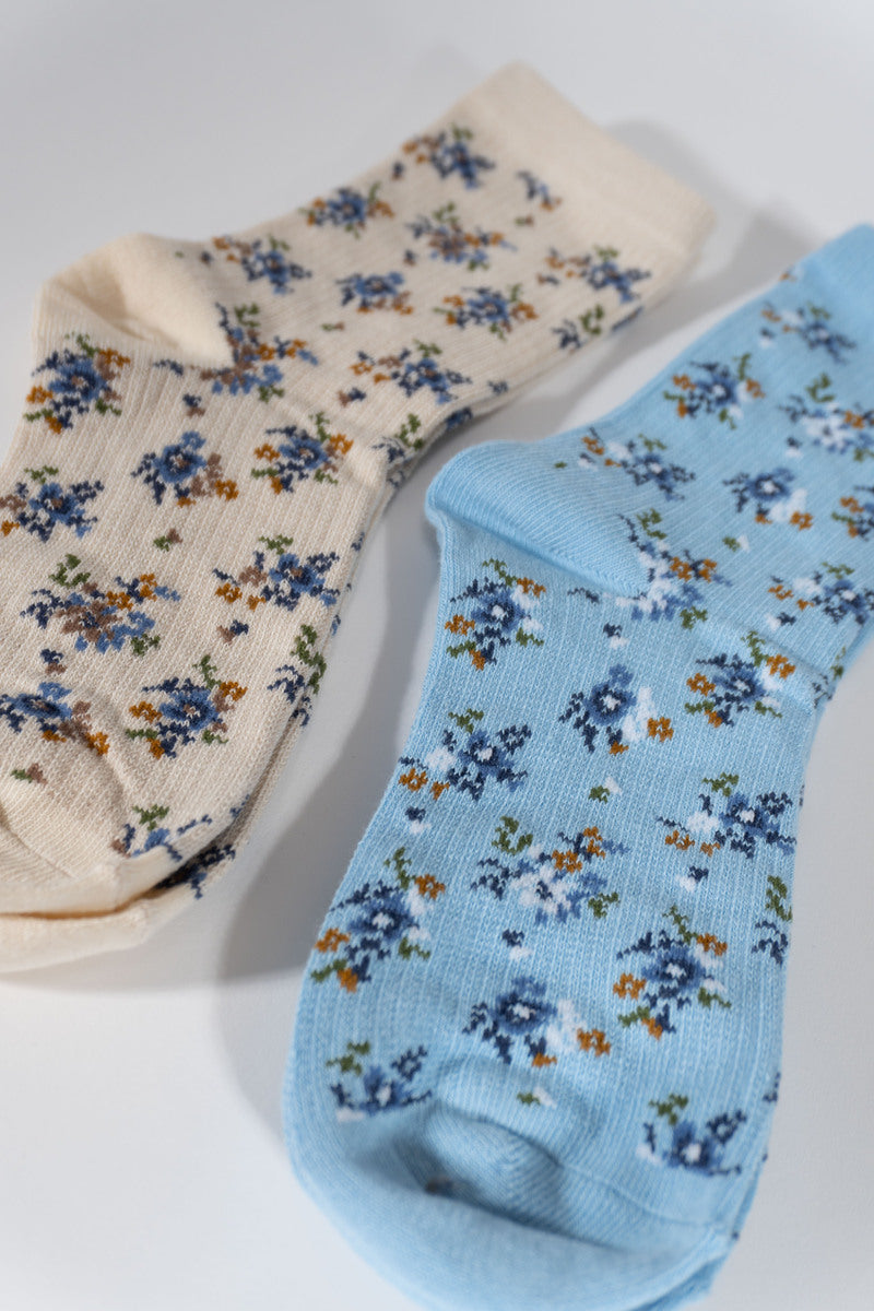 Floral Print Ankle Socks – 2 Pack | Forever 21 US