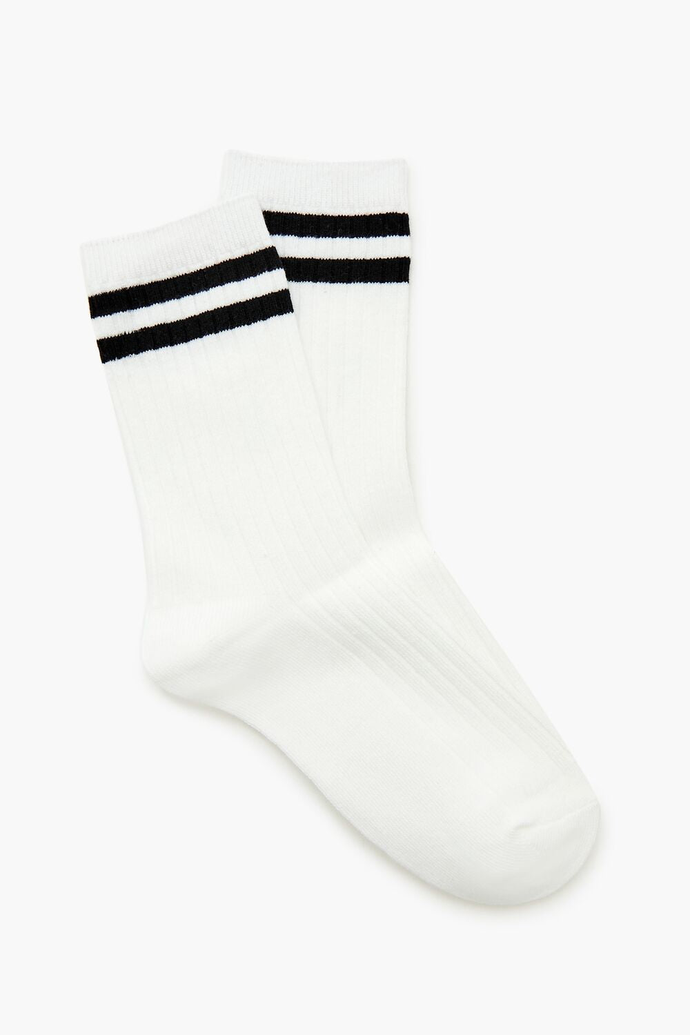 Ribbed Varsity-Striped Crew Socks | Forever 21 US