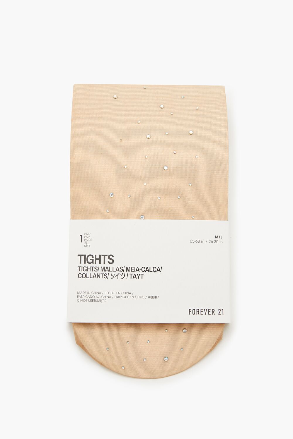 Rhinestone-Embellished Tights | Forever 21 online