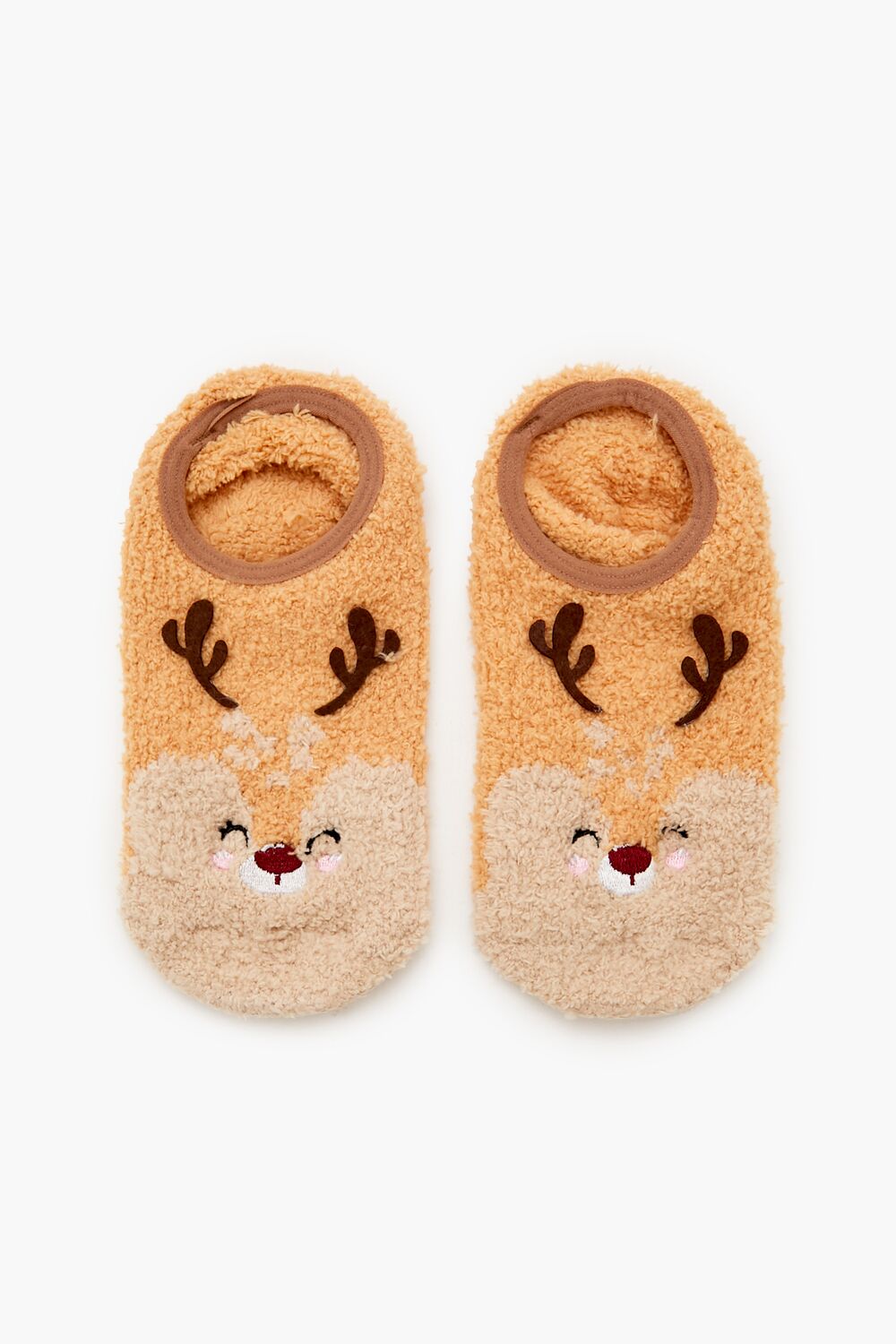 Plush Reindeer No-Show Socks | Forever 21 near me